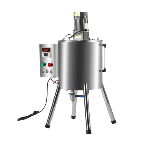 30L Heating Mixing Filling Machine Stirring Tank Liquid Paste Lipstick Filler, Liquid Paste Lipstick Filler for Creams Cosmetics and Food Processing