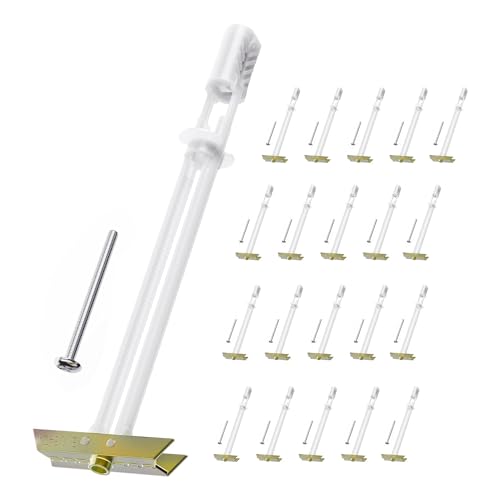 ZONTTR Set con tornillos incluidos, juego de tacos para pared hueca de alta resistencia para kit de montaje de TV, juego de tacos de pared hueca con capacidad para 12 paquetes