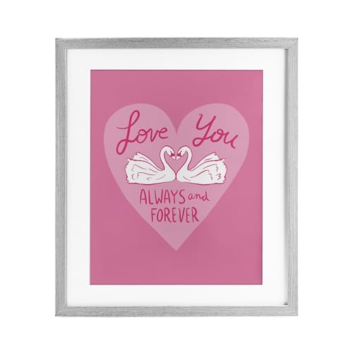 Cadre sous verre Always Forever Swans Juliet Meeks Stupell Industries 53x43 cm