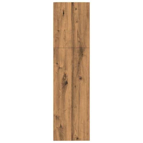 Estantería de roble Artisan de 80 cm con compartimentos abiertos para dormitorio y pasillo 7