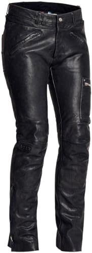 Image of Halvarssons Rider Ladies Motorcycle Leather Pants, Black, 46