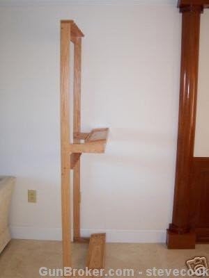 Handmade Beauty 16 Gun Rack – Natural Finished Red Oak Wood