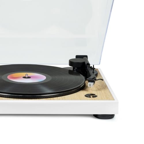 Tourne Disque vinyle Thomson TT301 BOIS 3345 trs Lectureretour du bras auto. Jeu Lumière OVNI couleurs LED - vue 4