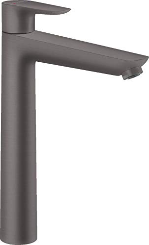 Hansgrohe Talis E Single Lever Basin Mixer 240 With Pop-Up Waste, Brushed Black Chrome, 71716340