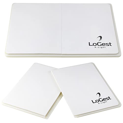 Logest Rebreakable Boards Martial Arts - Taekwondo Karate MMA Boards - Reusable Plastic Training Breaking Boards for Kids & Adults Available in 4 Levels (White - X-Light)