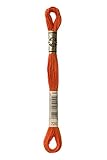 DMC 117-720 Six Strand Embroidery Cotton Floss, Dark Orange Spice, 8.7-Yard