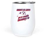 Funny Humorous Gift for Cat Lovers - for Those Love More Than Their Cats - Gift Idea for Christmas- Feline Fanatic - Large 12 Oz White Stainless Steel Tumbler