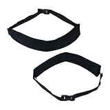 SUPERFINDINGS High Chair Straps Black Highchair Harness 134cm Adjustable Belt Toddler with Plastic Clasps Infant Safety Strap for Pushchair Highchair Stroller Pram Buggy