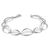 ovalit t 5 kg Material: 925 Silber Bracciale Ovali in Argento Sterling 925