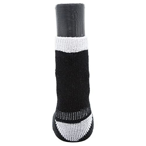 Woodrow Wear, Power Paws Greyhound Edition Advanced Dog Socks, Black Grey, S, Fits 15-40 Pounds #TOP2