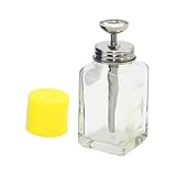 PIXZCSA Botella de prensa de fácil llenado con dispensador manual duradero para quitaesmalte y otros líquidos. Botella de prensa vacía. Contenedor profesional de líquido para