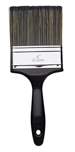 ProDec 4 inch Shed and Fence Brush for Applying Woodstains, Timber Treatments, Varnishes on Exterior Outdoor Wood Surfaces, Buildings, Furniture Ideal For Smooth Planed and Rough Sawn Timber, 4 100mm