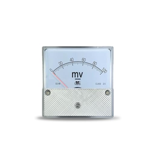 Millivoltmètre SD80 DC 300mV avec boîtier robuste Dh80 et grand cadran analogique à aiguille