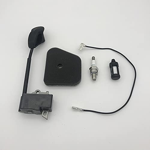 Bujía de Filtro de Aire de Bobina de Encendido Compatible con recortadoras S FS90 FS100 FS110 FS130R KM90 HL95 HL100 HT100 HT101 Accesorios de Repuesto para cortacésped
