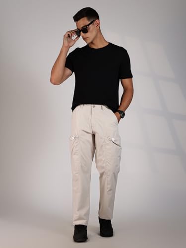 Image of Thomas Scott Relaxed Fit Cargo Trousers for Mens