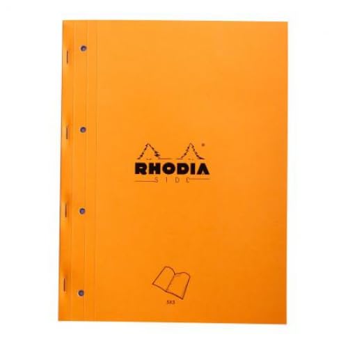Lot de 5 Bloc feuillets Side A4, 80 feuilles microperforés 80 g/m², quadrillé 5x5, perforées 4 trous