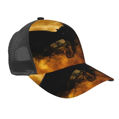 OPSREY Hammerhead Sharks - Cappello da baseball con visiera curva regolabile, con visiera curva, Pipistrello per Halloween., 5-7