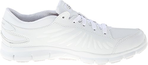 Skechers Women's Eldred Dewy Shoe, White, 8.5 M US