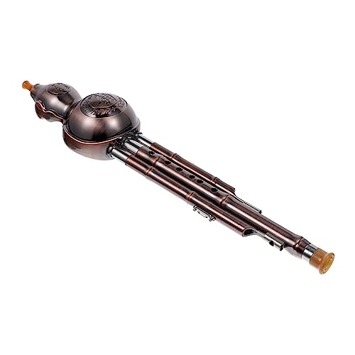 GOOHOCHY 1Pc Three Tone Cucurbit Flute for Beginners Chinese Gourd Instrument with Classical Design Easy to Clean present for Music Lovers Knot Style