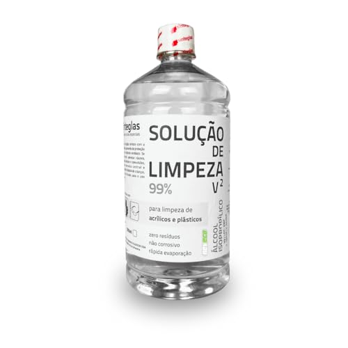 Álcool Isopropilico 99% 1 Lt Limpeza Acrilico E Plasticos