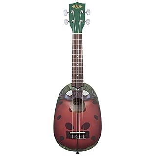 Kala KA-NV-LBUG-BAG – Ukulélé Soprano Novelty, Ladybug + housse - Les Beatles, Paul McCartney, John Lennon, RIngo Starr, George Harrison