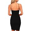 Zalalus-Womens-Elegant-Spaghetti-Straps-Deep-V-Neck-Sleeveless-Bodycon-Party-Dress Zalalus Women's Bodycon Cocktail Party Dresses Deep V Neck Backless Spaghetti Straps Sexy Summer Short Casual Club Sundress Above Knee Length Sleeveless Black Large