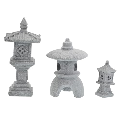 Pagode japonaise miniature en pierre pour décor de table zen et bureau