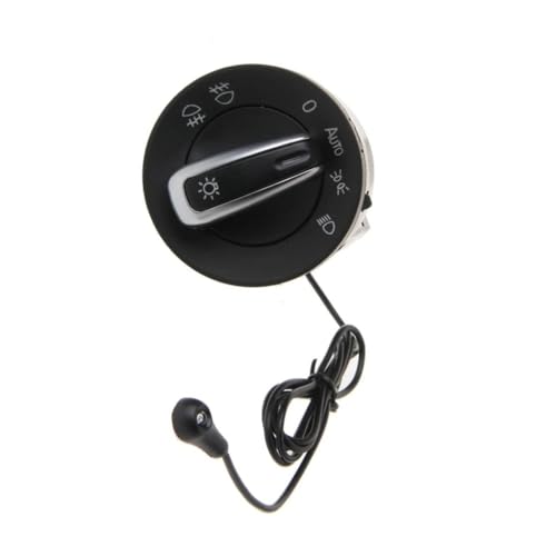Interrupteur de commande de phares chromé pour Skoda Fabia 2009-2014