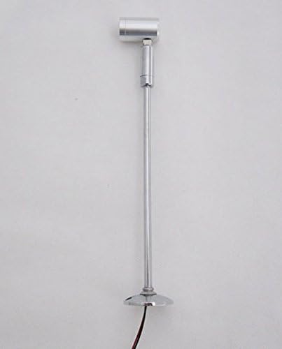 1W 35cm LED Pole Light Fixture with Base Spot Post Lamp Bulb High Power Silver Shell