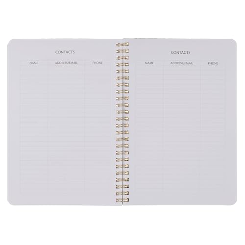 Christian Art Gifts 2026 Compact Spiral-bound 12 Month Planner for Women: Be Still & Know Encouraging Scripture, Daily Planning, Organizing, Reminders, Appointments, Cute Teal Multicolor Floral & Gold - Thumbnail 7
