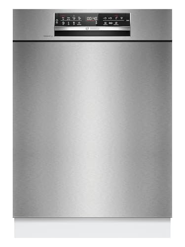 Bosch SMU6ECS12E Serie 6, Lavastoviglie da incasso sottopiano, Home Connect, Extra Clean zone: lavaggio intenso per lo sporco più ostinato, Assistente al lavaggio, Acciaio, 60 cm