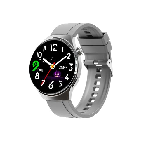 Tinwoo Smart Watch for Men One Click Bluetooth Call 1.39" HD 300+ Watch Faces IP68 Waterproof SpO2 Heart Rate Sleep AI Voice Monitor Activity Fitness Tracker Smartwatches for Android iOS (Silver)