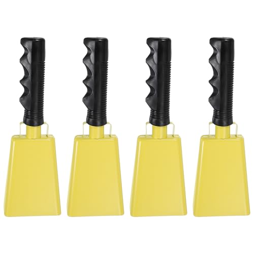 Cloches pour sporting events bulk bruyantes avec poignée jaune PATIKIL
