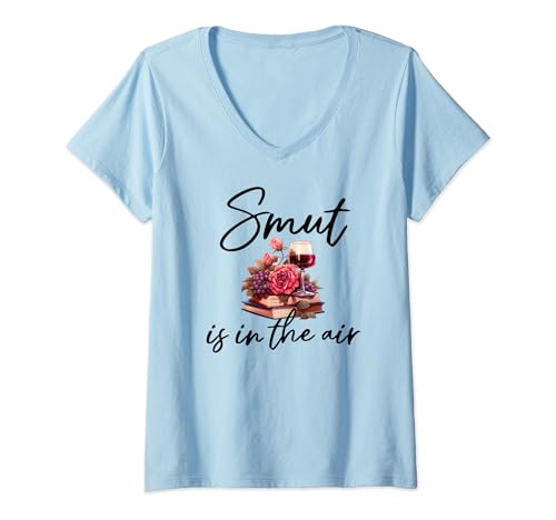 Femme Smut Shirts for Women,Smutty Book Lover Shirt,Smutt Reader T-Shirt avec Col en V