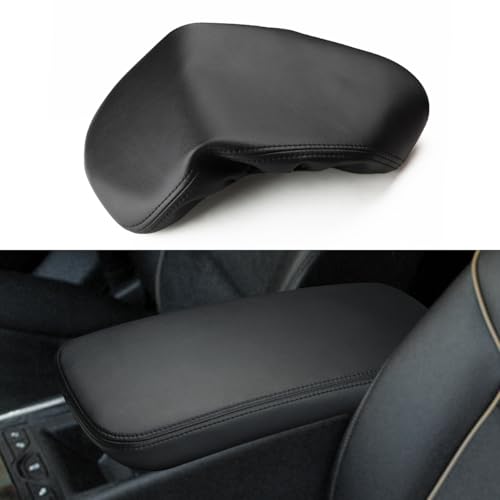 INTGET Center Console Cover for Chevy Impala Accessories 2014-2020 Leather Center Arm Rest Lid Cover Interior Accessories for Chevrolet Impala 2014 2015 2016 2017 2018 2019 2020 (Skin Only)