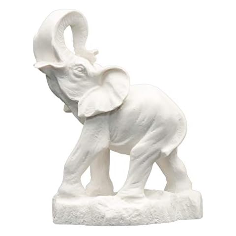 Helcee Handmade Alabaster Elephant Statue 3.94 in Cover
