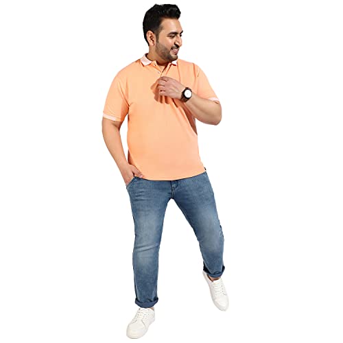 Image of CAHOOT Instafab Plus Men's Polo Neck Half Sleeve Regular Fit T-Shirt for Casual Wear | Modern Clothing T-Shirt Crafted with Comfort Fit and High-Performance for Everyday Wear