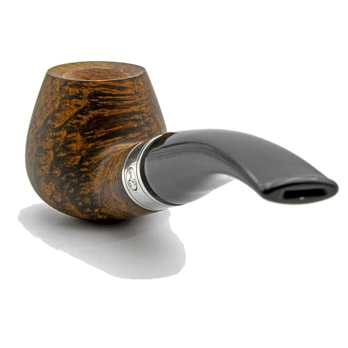 Rattray's Monarch Contrast 4 Pipe lisse Noir en bruyère véritable