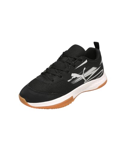 PUMA Varion II Jr Indoor Court Shoe, Black-Cool Light Gray-Gum, 38 EU