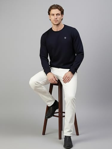 Image of Lux Cozi Men's Cotton Blend Casual Crew Neck Sweatshirt with Stay Warm Treatment ||Sweatshirts for Men