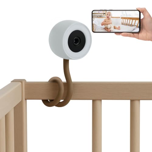 KUUS. Babyphone mit Kamera und APP 2K, Babyphone ohne Monitor WLAN mit App, Nachtlicht. Weißes Rauschen, White Noise Einschlafhilfe, BabyKamera