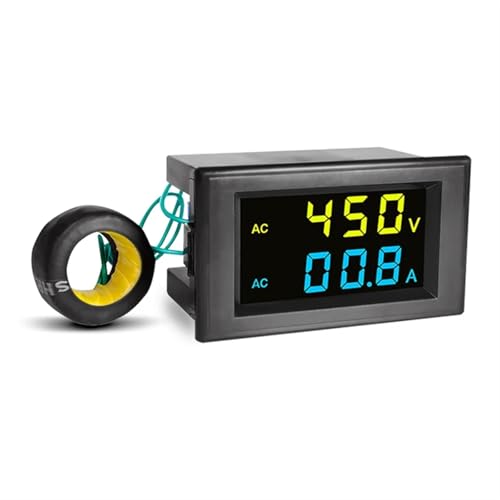 Compteur de tension alternatif avec double affichage LCD couleur