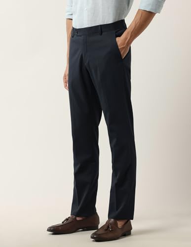 Image of Arrow Men's Checked Tapered Fit Trousers