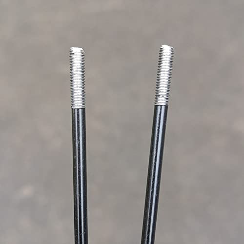 Generico Raggi for Bici elettriche da 40 Pezzi 10G Diametro 3,14 mm Materiale 45# Raggio for Moto in Acciaio al Carbonio con curvatura a J