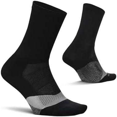 Feetures Elite Light Cushion Mini Crew Sock - Sport Sock with Targeted Compression