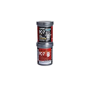 PC Products PC-7 Epoxy Adhesive Paste, Two-Part Heavy Duty, 1lb in Two Cans, Charcoal Gray 167779