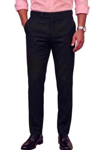 Image of Peter England Men Mid Rise Neo-Slim Formal Trouser