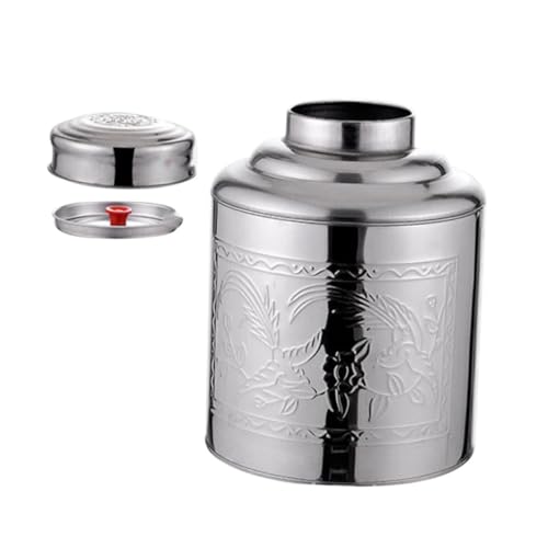 Artibetter ステンレス製密閉茶葉缶 乾燥保持可能 小容量収納 ブラックティー 茶 香り茶対応 ハーブナッツ乾燥果実保存用 実用的デザイン