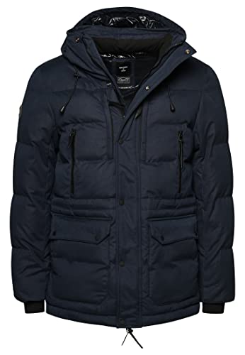 Superdry Herren Expedition Parka aus Mikrofaser Finster Marineblau XXL