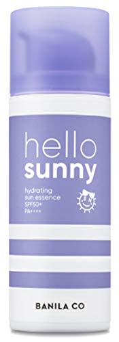 "K-Beauty" BANILA CO Hello Sunny Hydratant Sun Essence SPF50 + PA ++++ (50ml) avec extrait d'azulène
